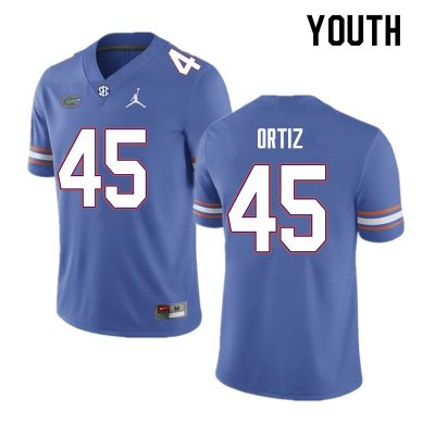 Youth Florida Gators #45 Marco Ortiz NCAA Nike Royal Authentic Stitched College Football Jersey PSJ1062IK